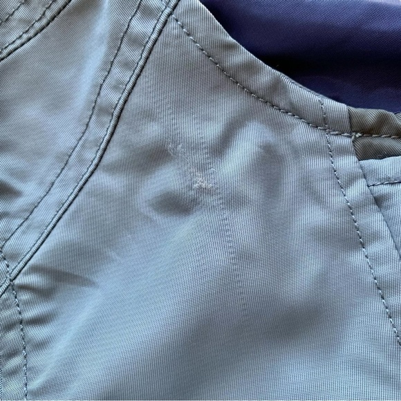 Tough Jeansmith Lightweight Nylon Zip Bomber Flight Jacket Blue-Gray Size Small - Picture 7 of 9